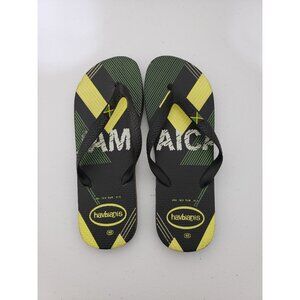 Havbianis Jamaican thong strap flip flop sandals, size 10.5